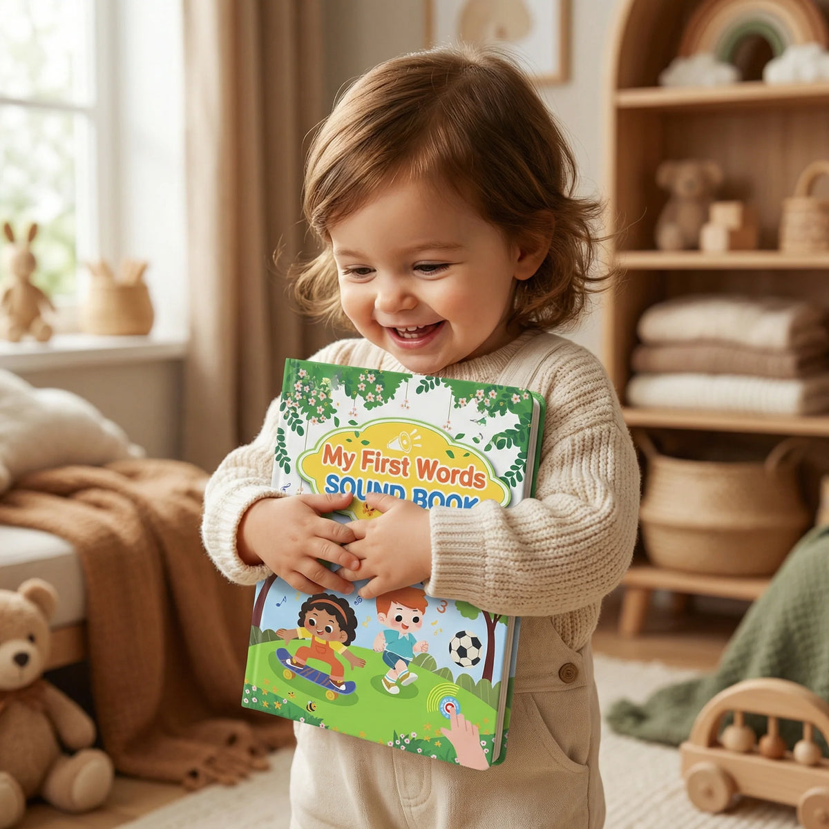 Toddler Sound Book Interactive Audio Buttons English Vocabulary Learning