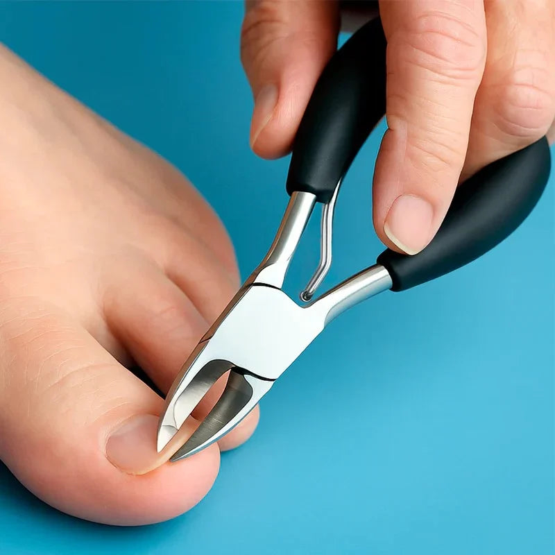 Toenail Clipper Curved Blade Built-In Clipping Guard for Thick Nails