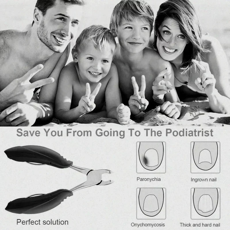 Toenail Clipper Curved Blade Built-In Clipping Guard for Thick Nails