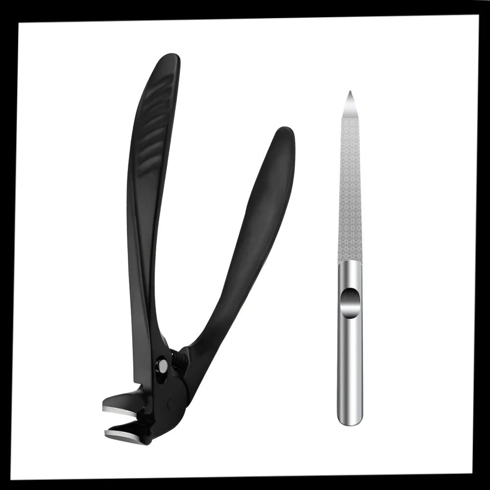 Toenail Clipper Extended Handle Nail Catcher & Shaper Set