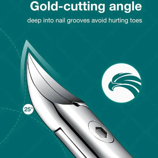 Toenail Clippers Stainless Steel Anti-Splash Shield Non-Slip Grip