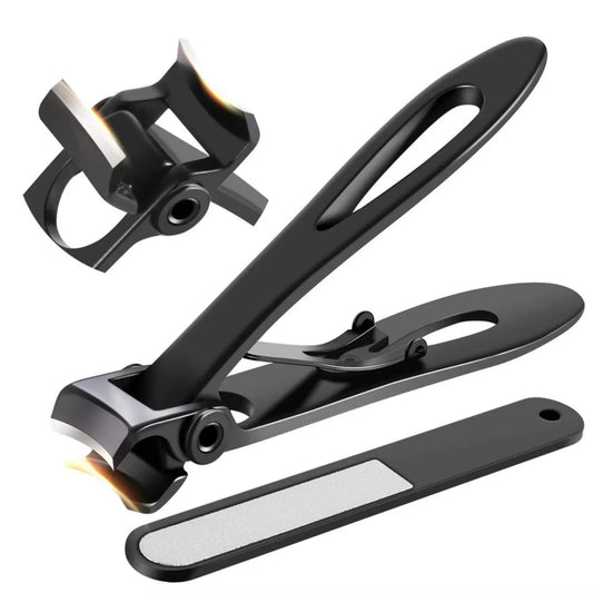 Toenail Clippers Stainless Steel Wide Jaw for Thick Nails Ergonomic Grip