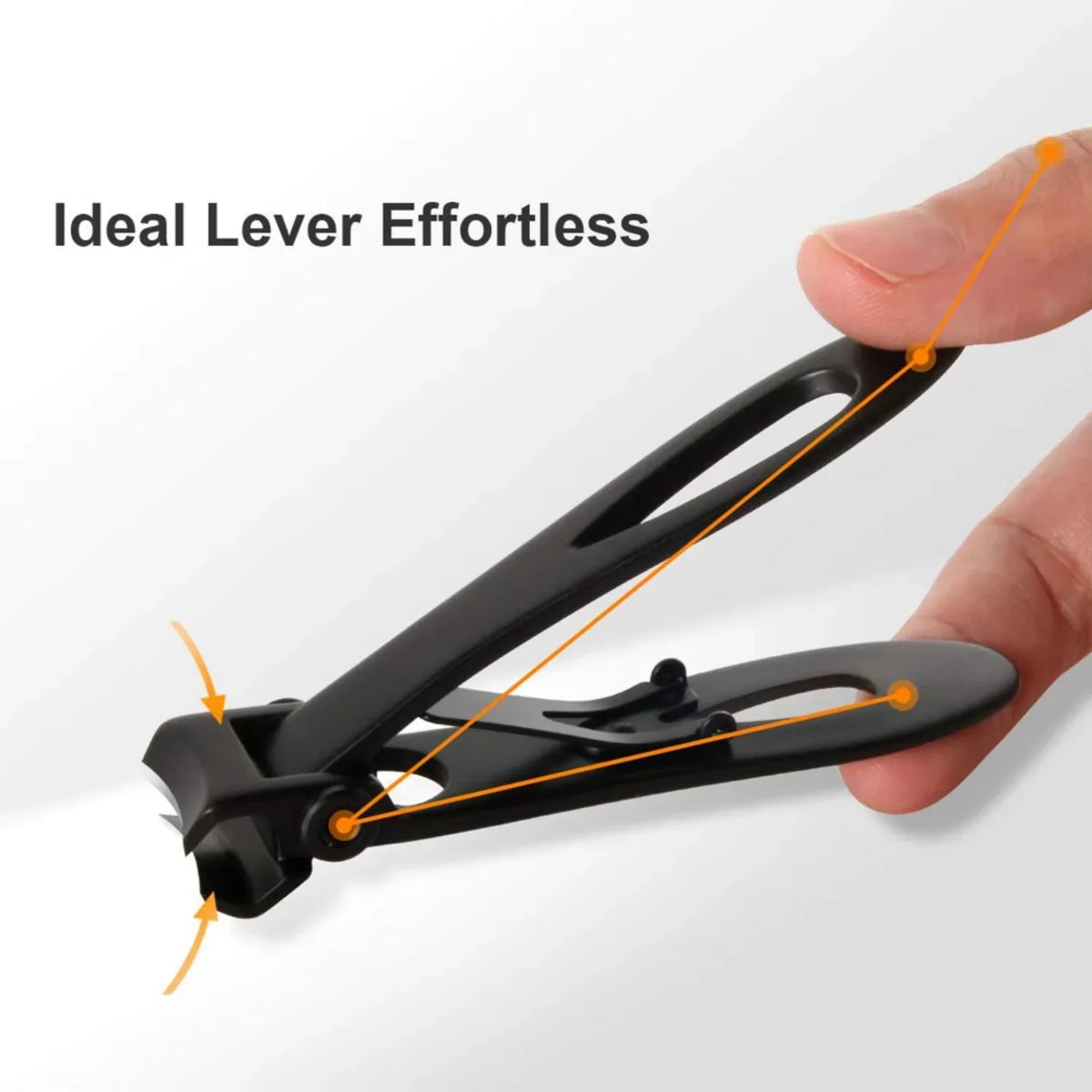 Toenail Clippers Stainless Steel Wide Jaw for Thick Nails Ergonomic Grip