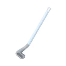 Toilet Brush Triangular Head Scratch-Resistant Bristles Drip-Free Base