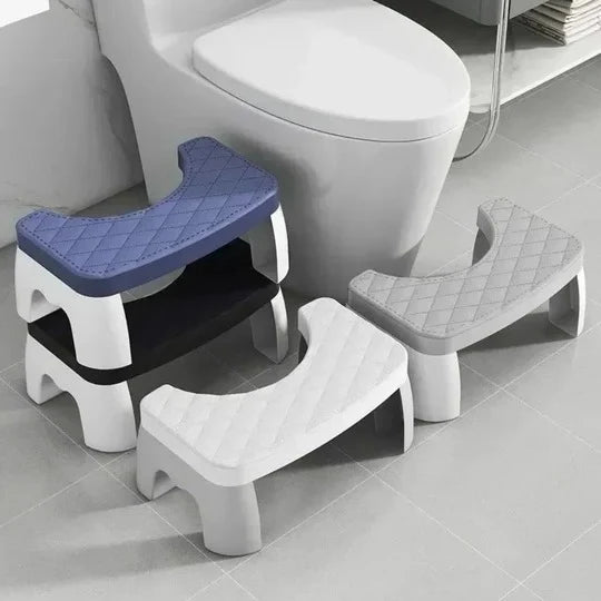 Toilet Squat Stool Slip-Resistant Compact Low-Profile