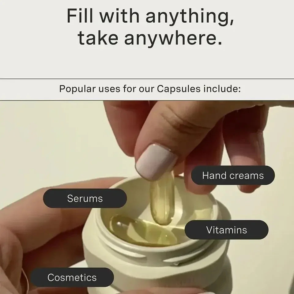Toiletry Containers Refillable Silicone Leak-Resistant Stackable