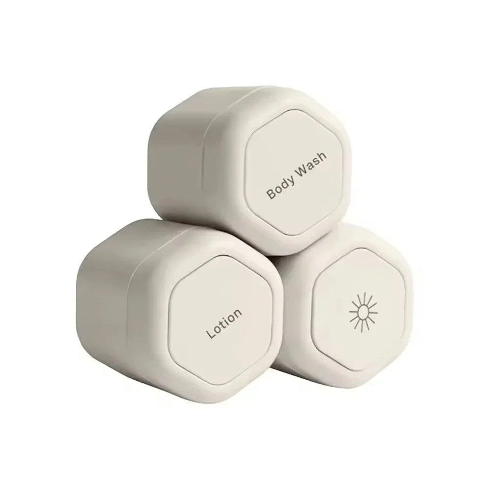 Toiletry Containers Refillable Silicone Leak-Resistant Stackable