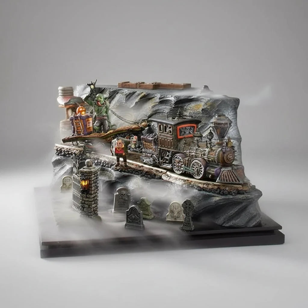 Tombstone Decorations Resin Set of 4 Tabletop Display