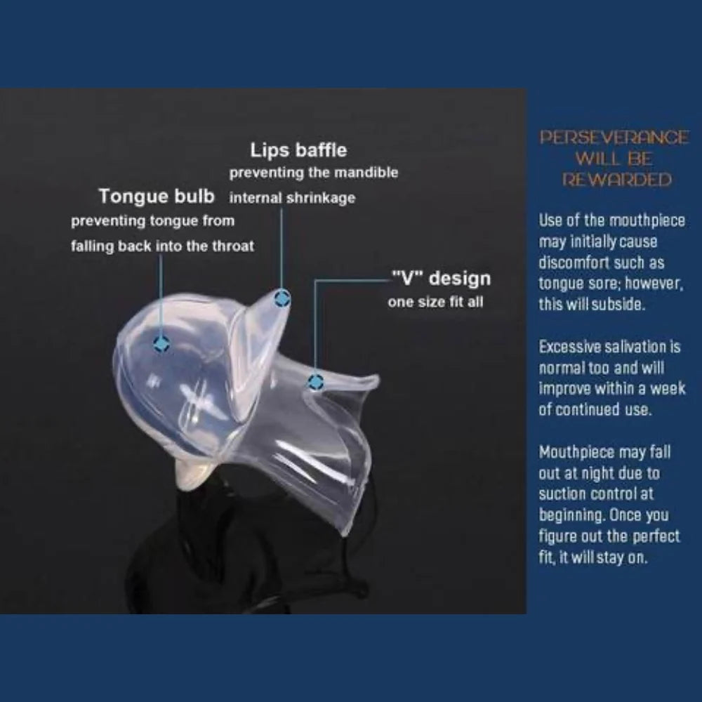 Tongue Stabilizer Non-Invasive Medical-Grade Silicone Denture-Friendly