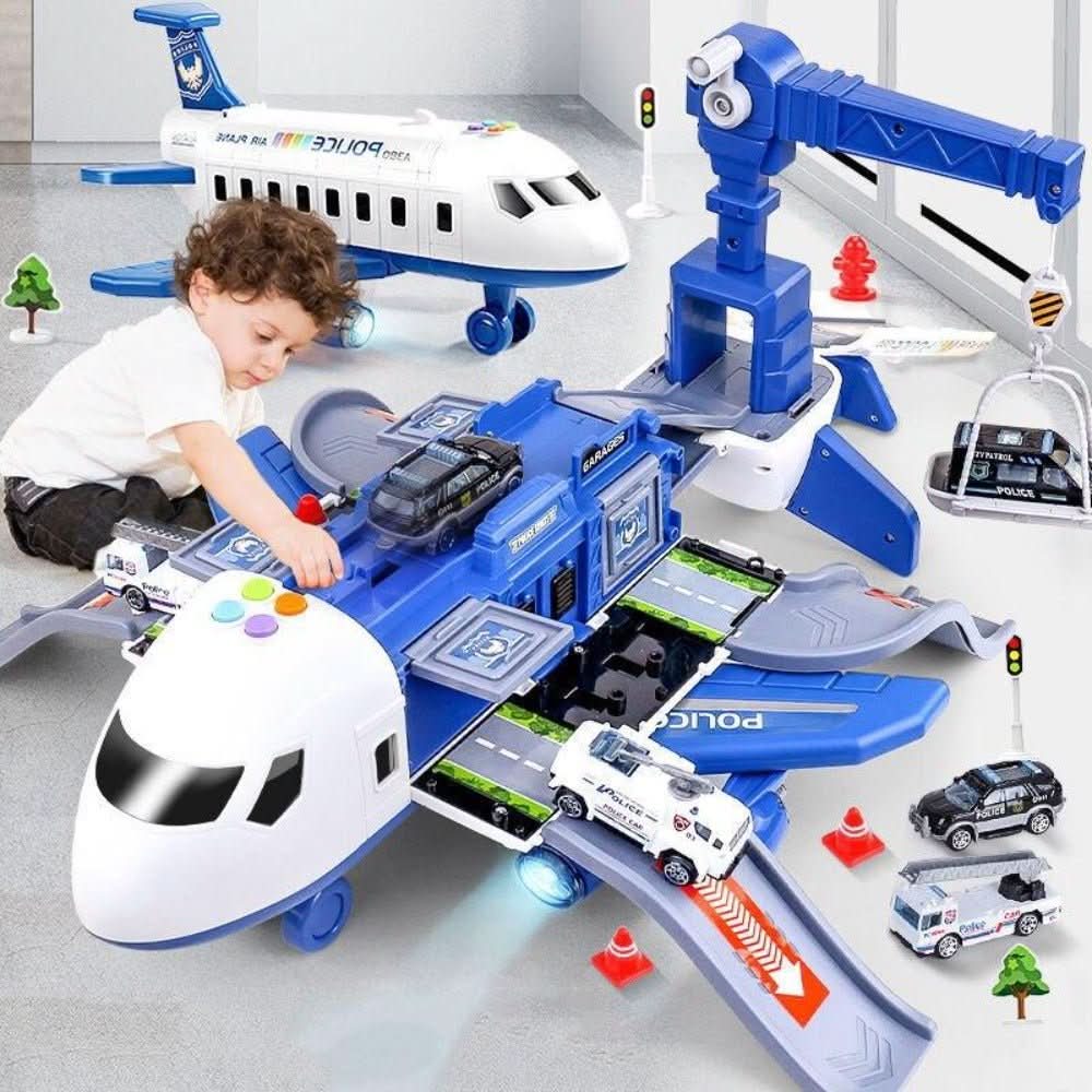 Toy Airplane Playset Aircraft 3 Vehicles Accessory Set