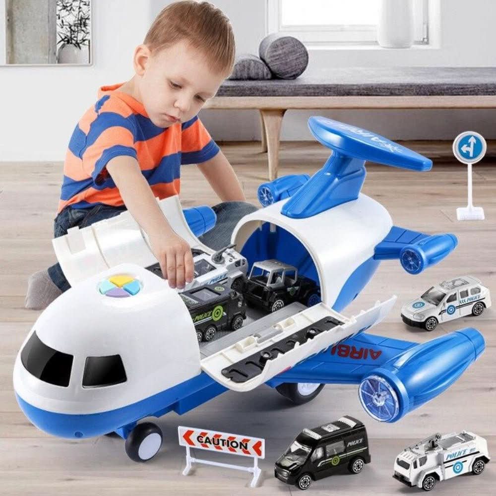 Toy Airplane Playset Aircraft 3 Vehicles Accessory Set