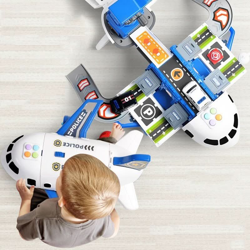 Toy Airplane Playset Aircraft 3 Vehicles Accessory Set