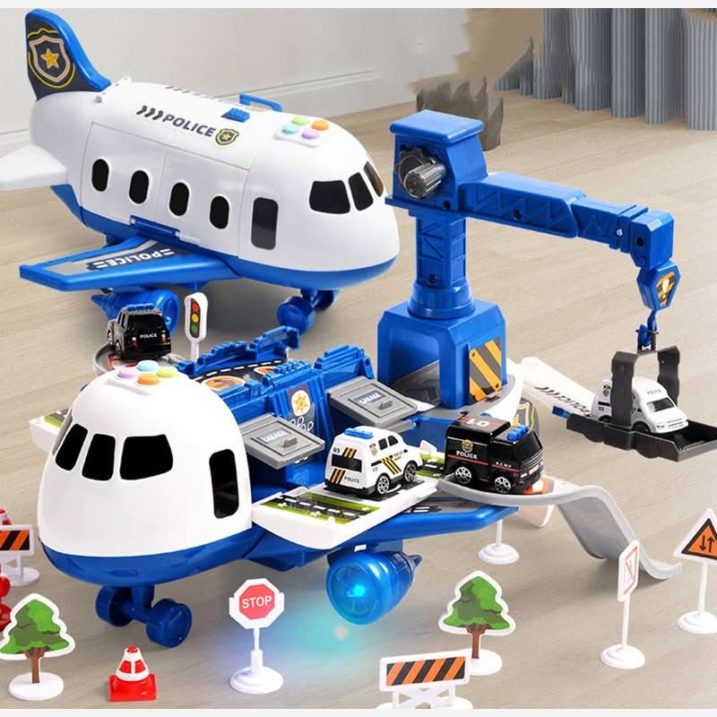 Toy Airplane Playset Aircraft 3 Vehicles Accessory Set