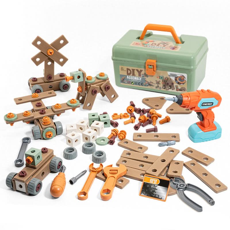 Toy Tool Set ABS Plastic Screw-Building Play