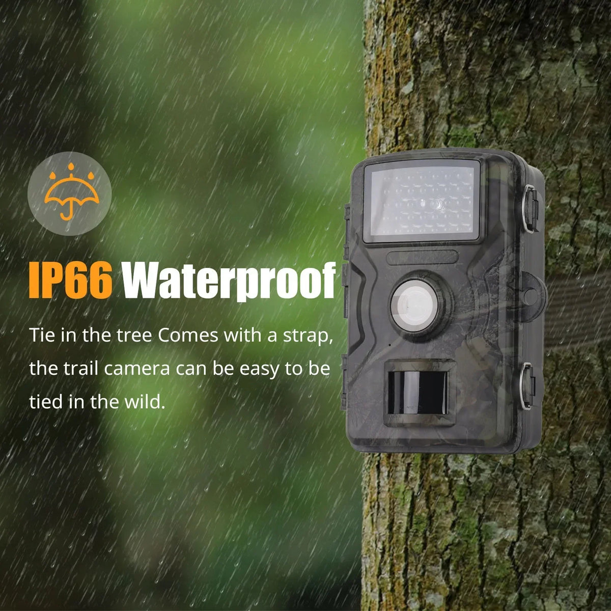 Trail Camera 1080P Night Vision & Motion Detection Weather-Resistant