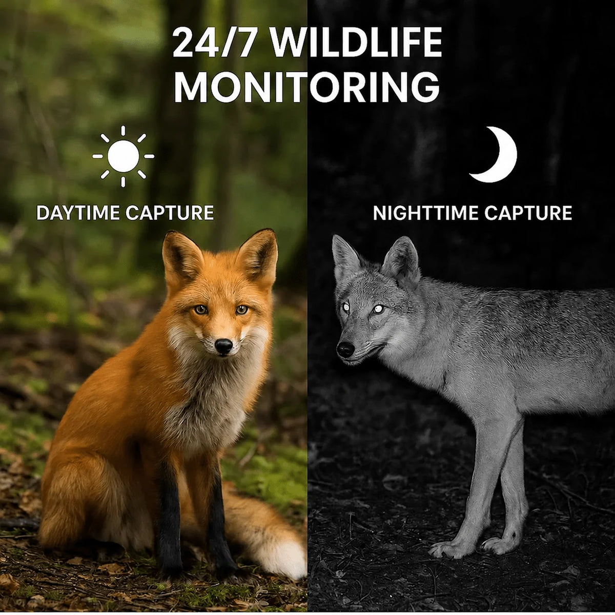 Trail Camera Infrared Night Vision 0.7-Second Trigger Speed