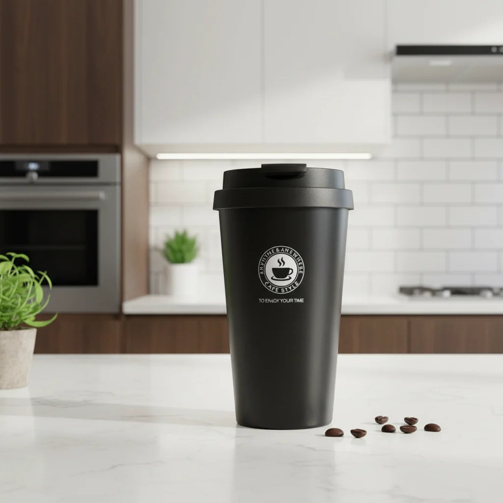Travel Mug Double-Wall Stainless Steel Leakproof Sliding Lid