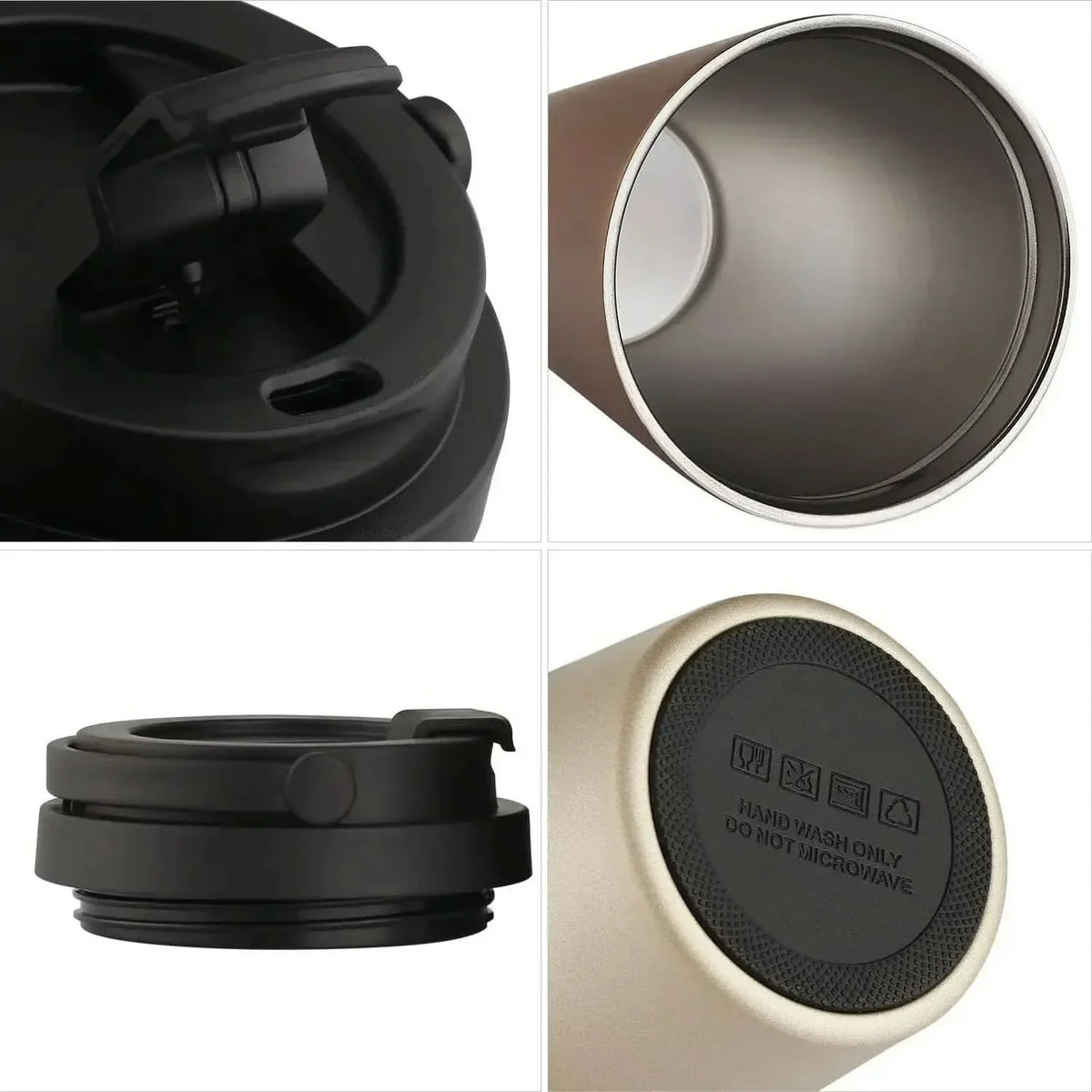 Travel Mug Double-Wall Stainless Steel Leakproof Sliding Lid