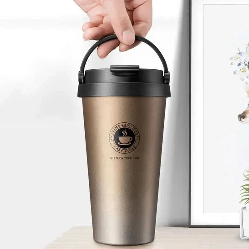 Travel Mug Double-Wall Stainless Steel Leakproof Sliding Lid