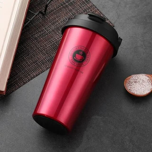 Travel Mug Double-Wall Stainless Steel Leakproof Sliding Lid