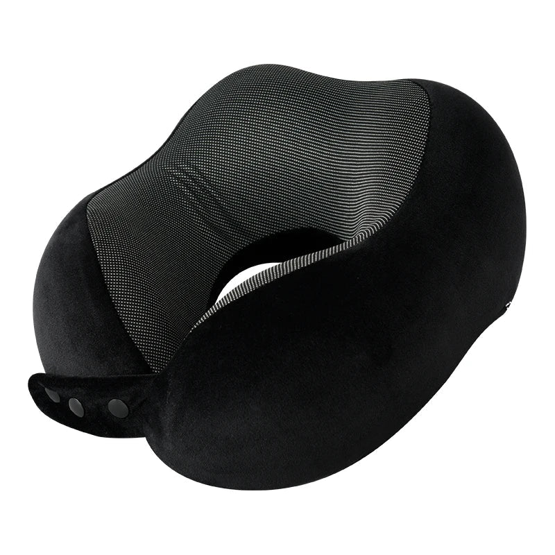 Travel Neck Pillow Memory Foam Adjustable Snap Closure