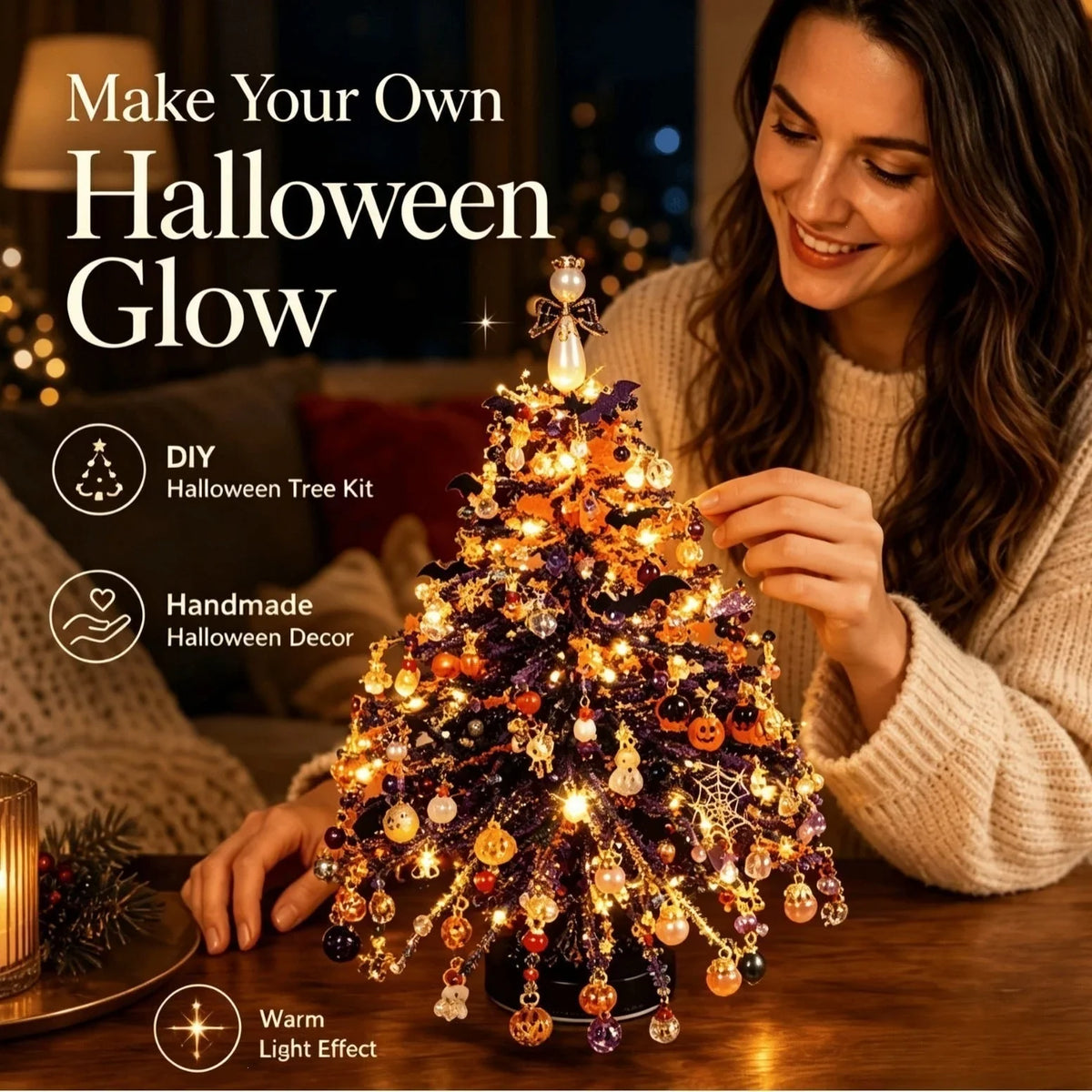 Tree Craft Kit Beaded DIY Tabletop Reusable