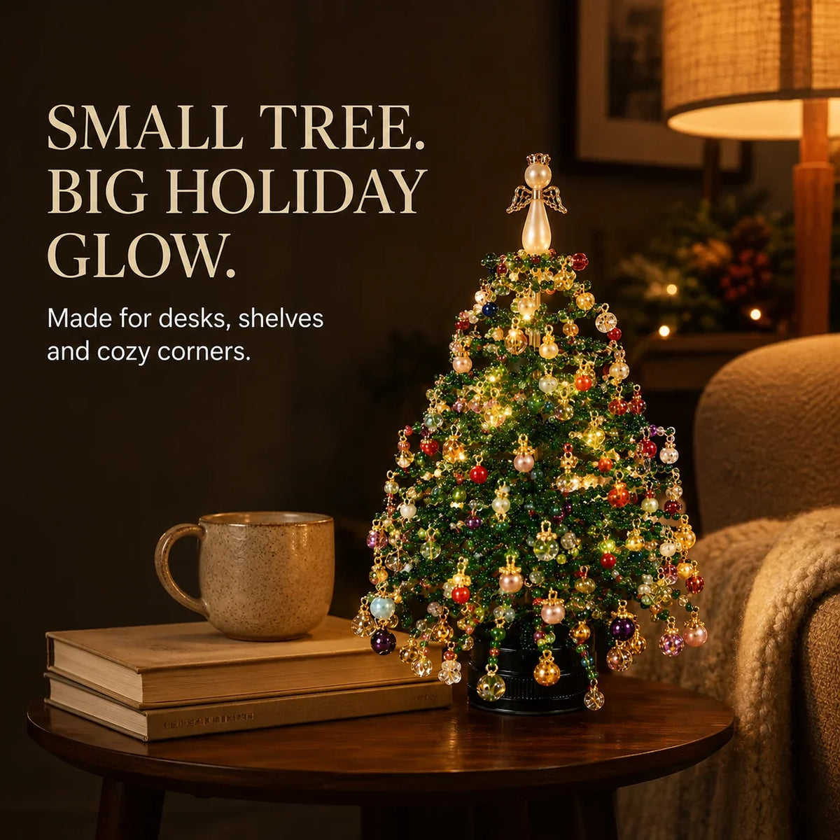 Tree Craft Kit Beaded DIY Tabletop Reusable
