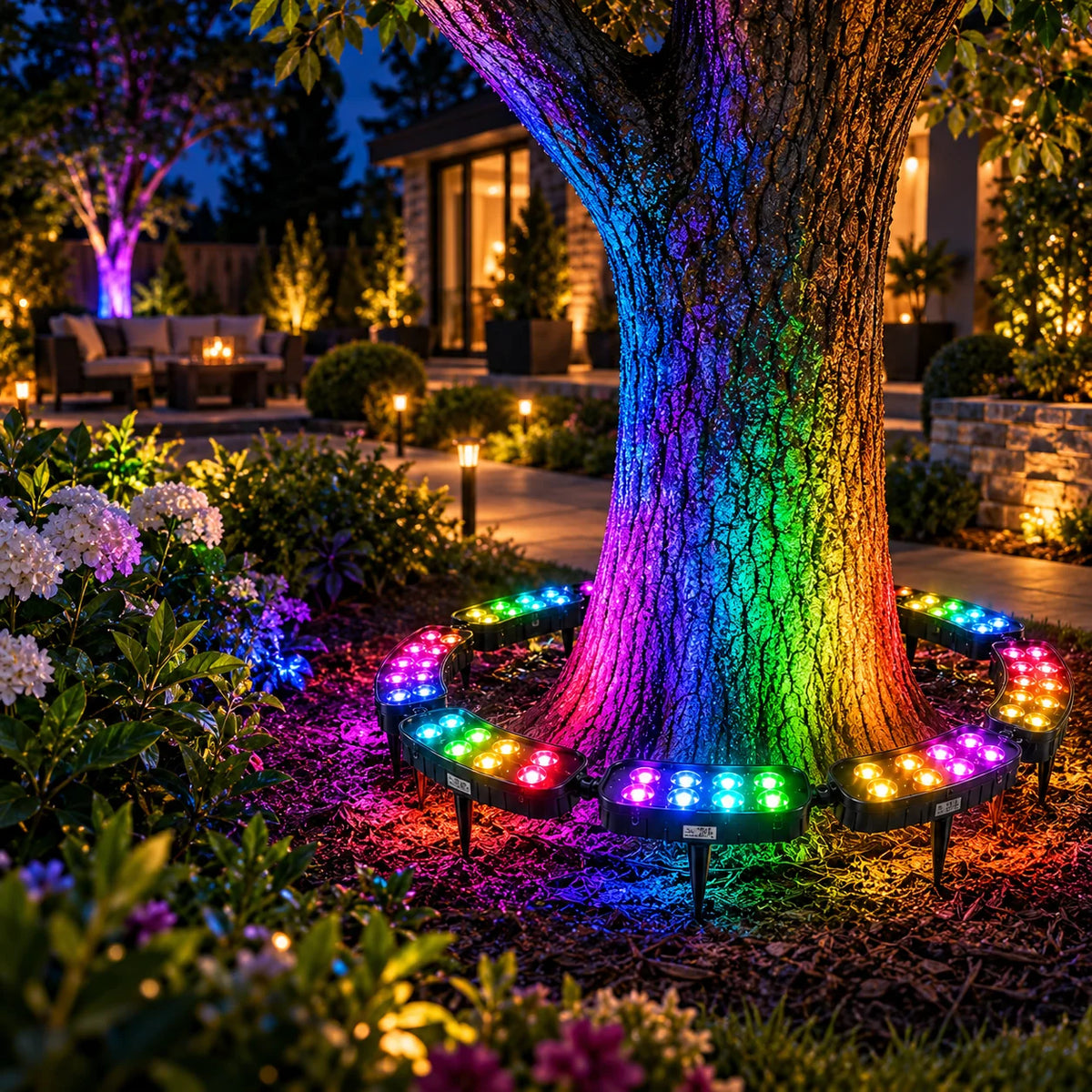 Tree Ring Light 7-Color RGB 360° Modular