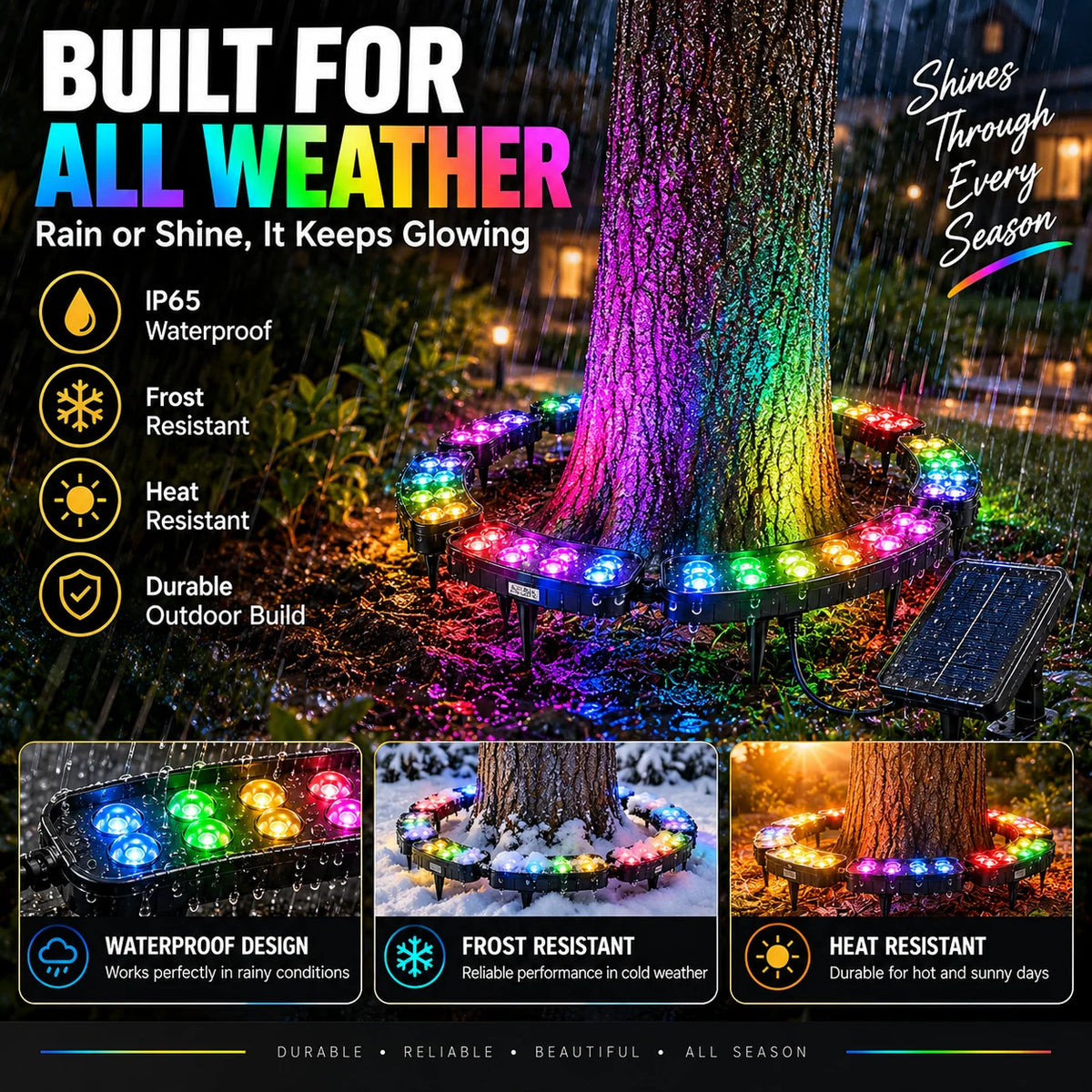 Tree Ring Light 7-Color RGB 360° Modular