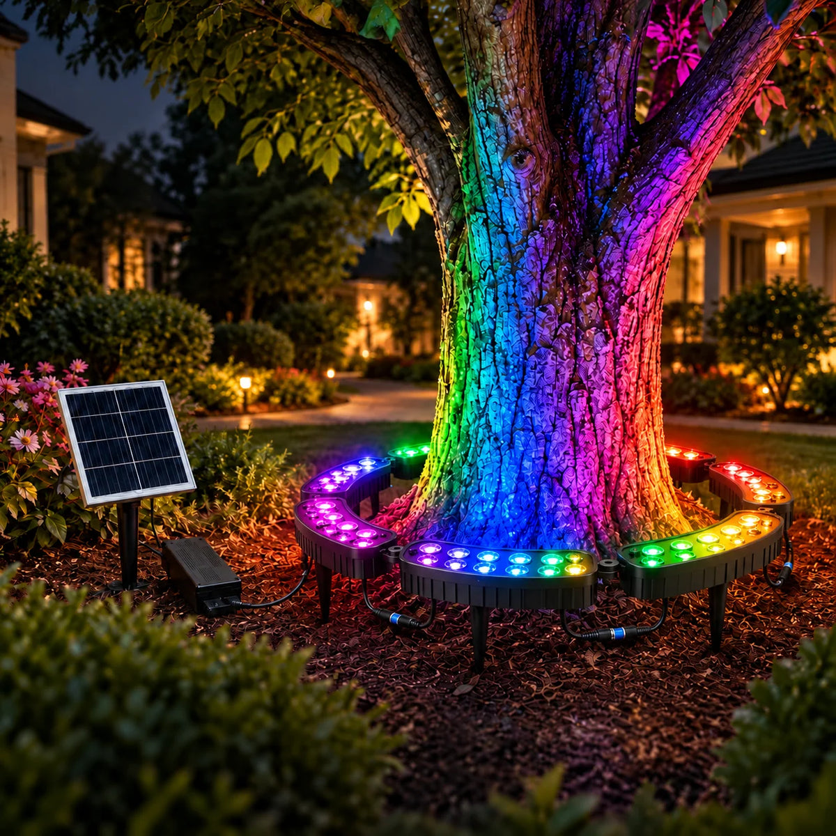 Tree Ring Light 7-Color RGB 360° Modular