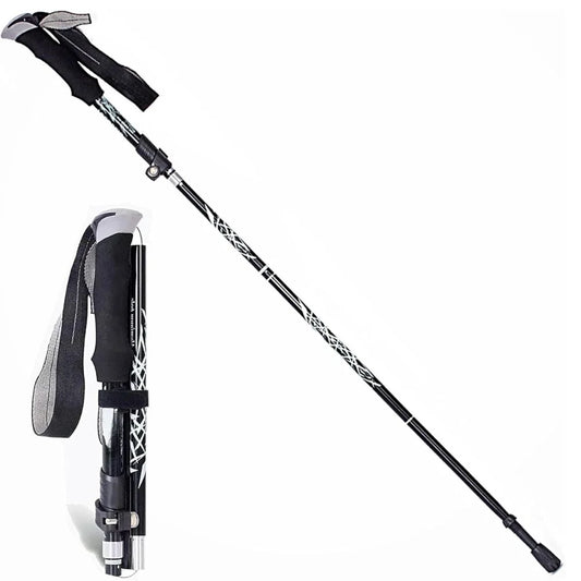 Trekking Pole Folding Shock-Absorbing Textured Grip