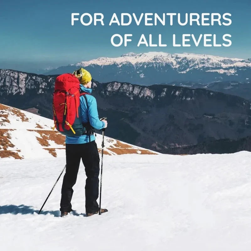 Trekking Pole Folding Shock-Absorbing Textured Grip