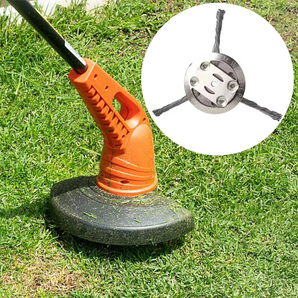Trimmer Weed Brush Rotating Steel Wire Universal Fit