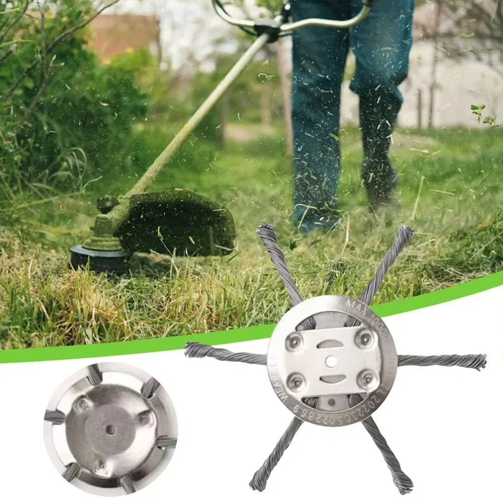 Trimmer Weed Brush Rotating Steel Wire Universal Fit