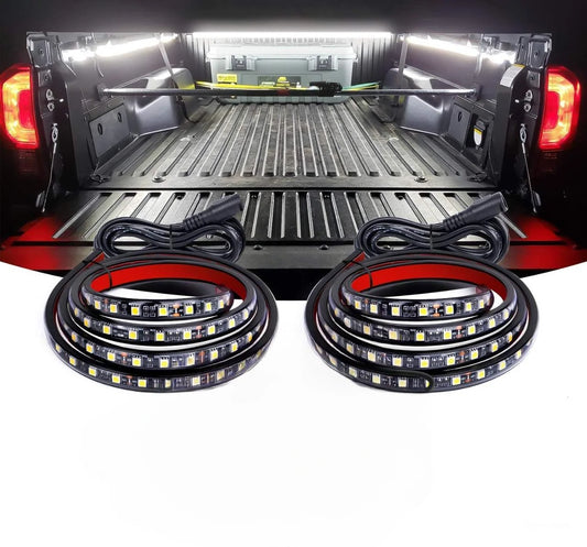 Truck Bed LED Light Strips 3900 Lumens Peel-And-Stick Weatherproof