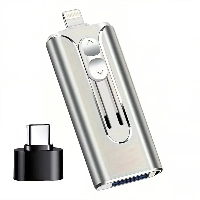 USB Flash Drive 4-In-1 Connectivity USB 3.0
