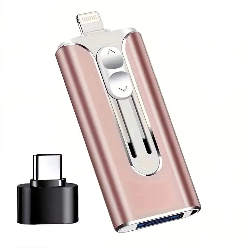 USB Flash Drive 4-In-1 Connectivity USB 3.0