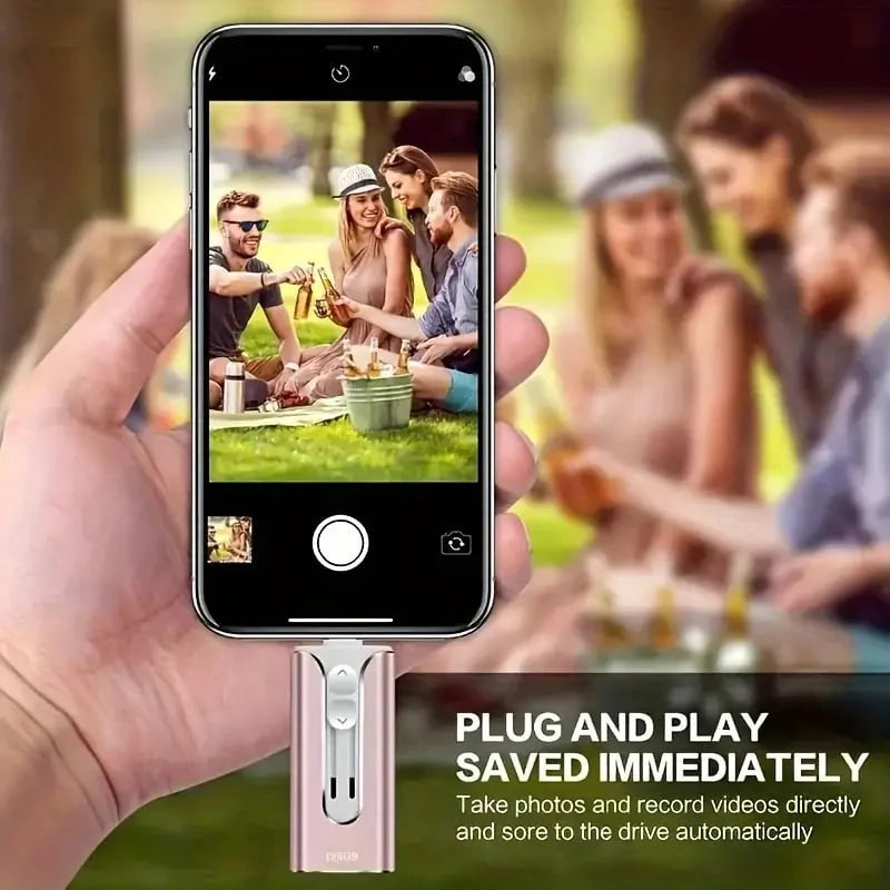 USB Flash Drive 4-In-1 Connectivity USB 3.0