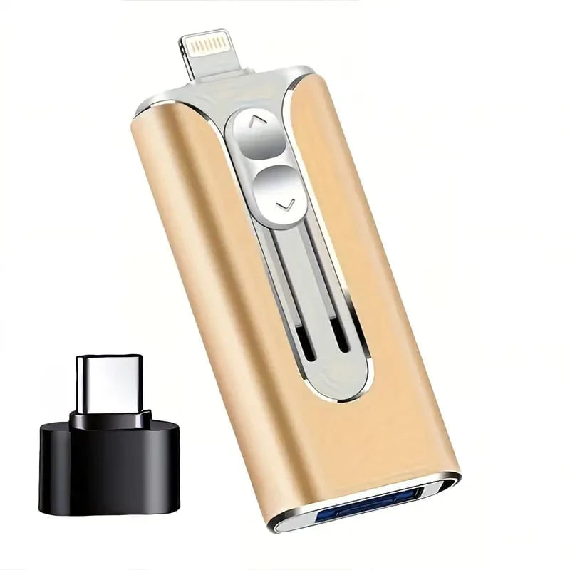 USB Flash Drive 4-In-1 Connectivity USB 3.0