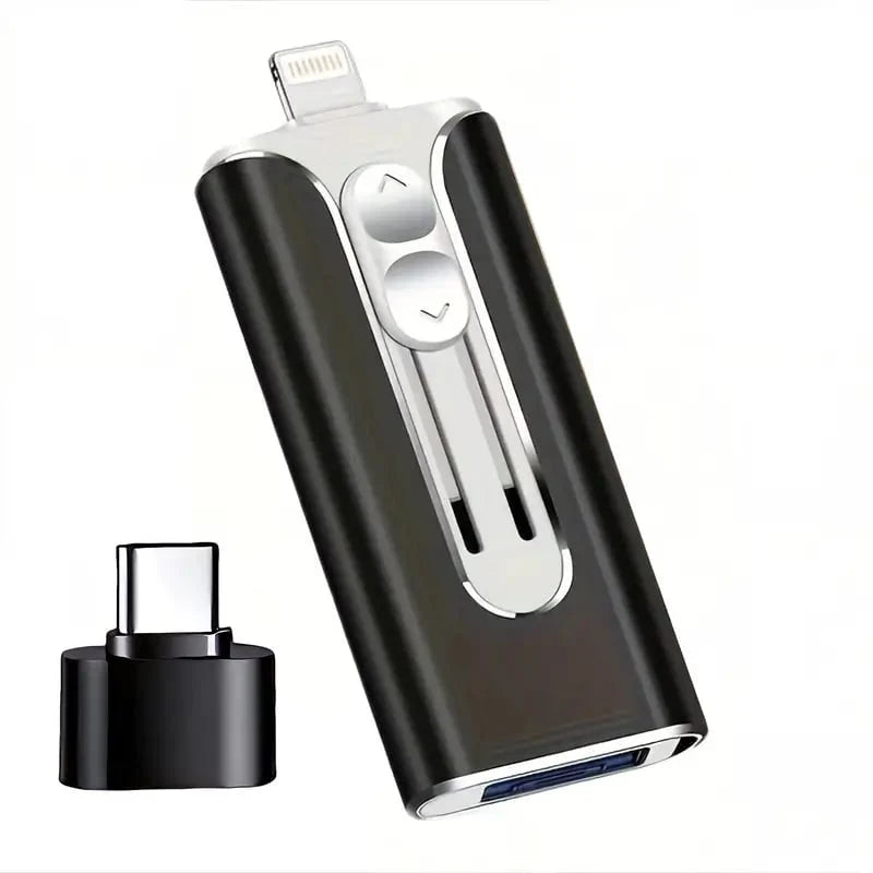 USB Flash Drive 4-In-1 Connectivity USB 3.0