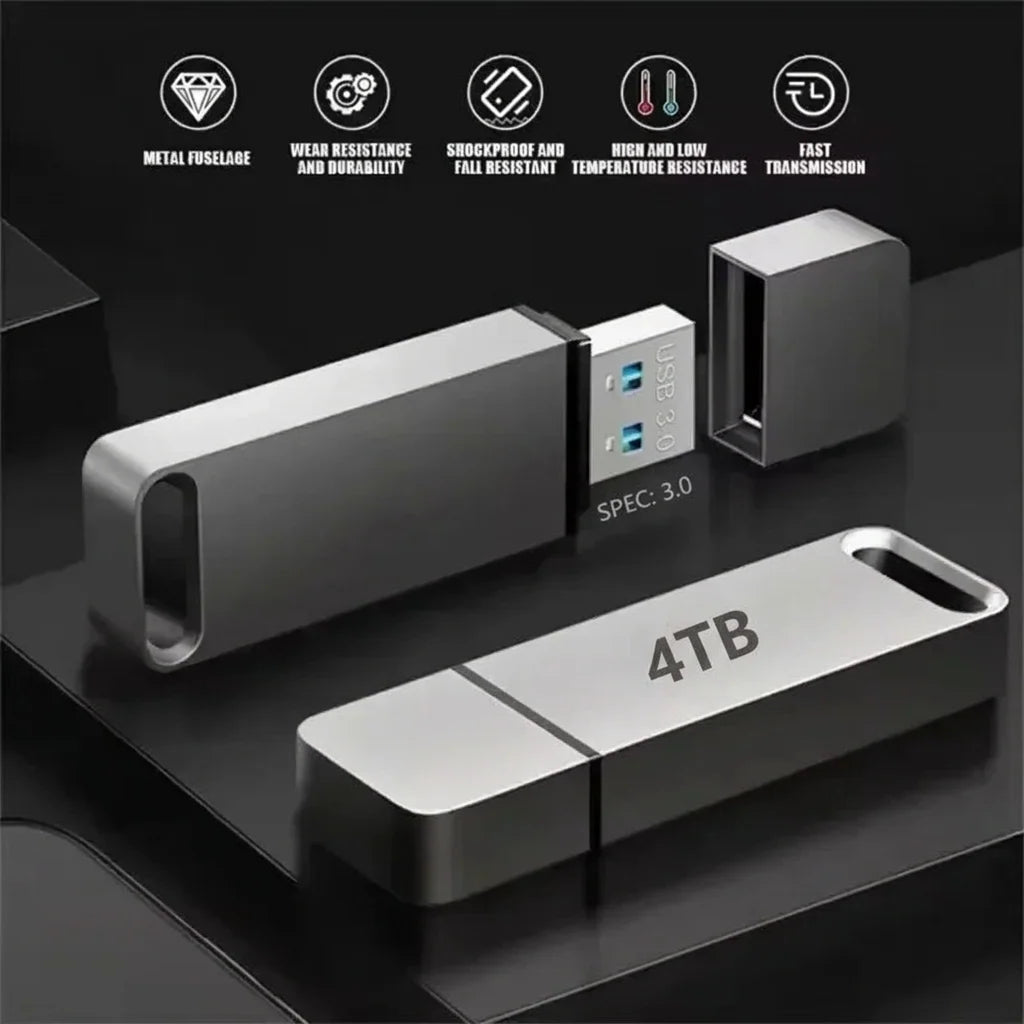 USB Flash Drive 4TB USB 3.2 Waterproof Shockproof