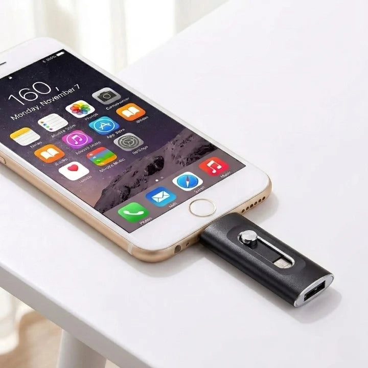 USB Flash Drive Lightning USB-C USB-A Connectors