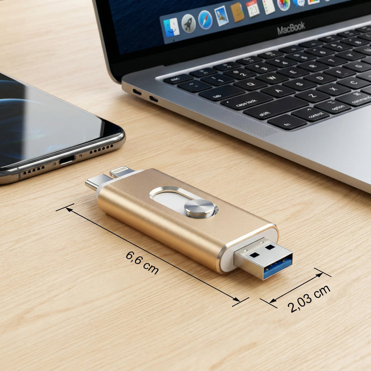 USB Flash Drive USB 3.0 & USB-C OTG Adapter