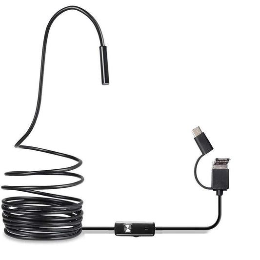 USB Inspection Camera Waterproof 8mm Adjustable LED