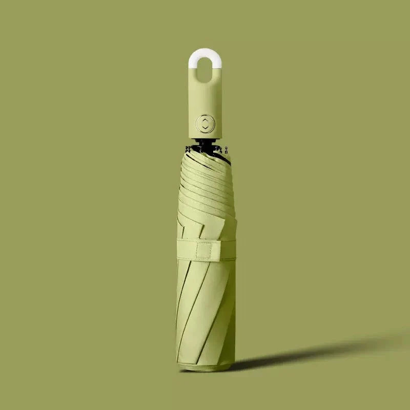 Umbrella Automatic Open 360° Rotating Handle Hook Storage