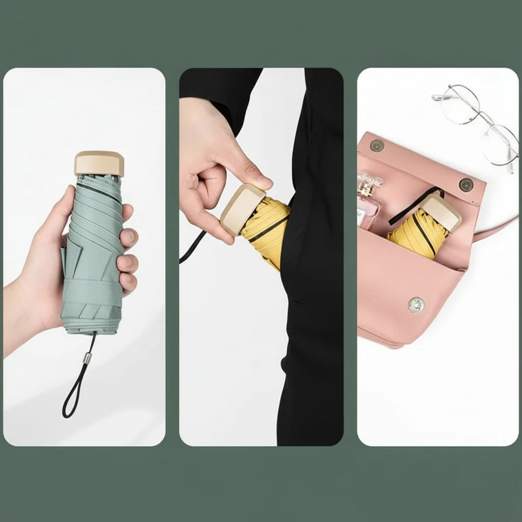 Umbrella Compact Foldable UV & Rain Protection