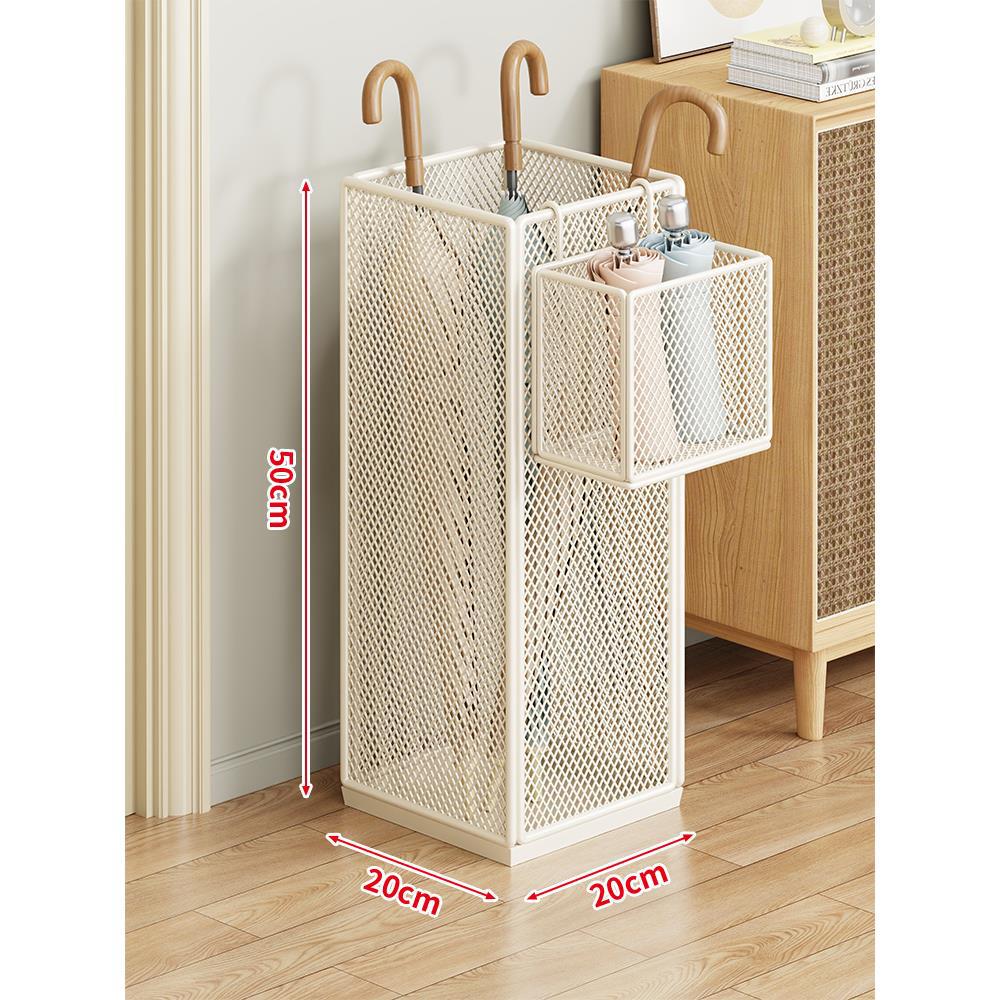 Umbrella Stand Ventilated Metal Mesh Space-Saving Storage