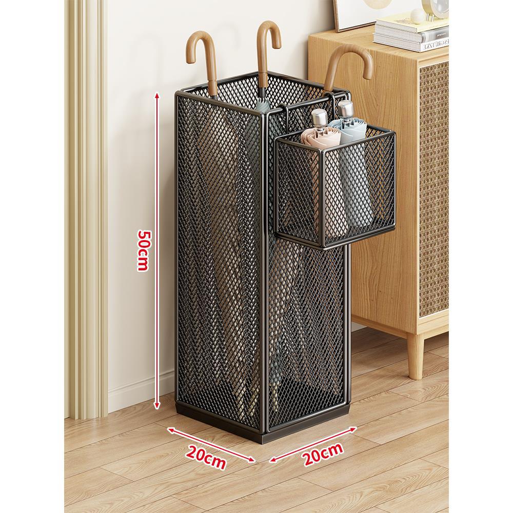 Umbrella Stand Ventilated Metal Mesh Space-Saving Storage