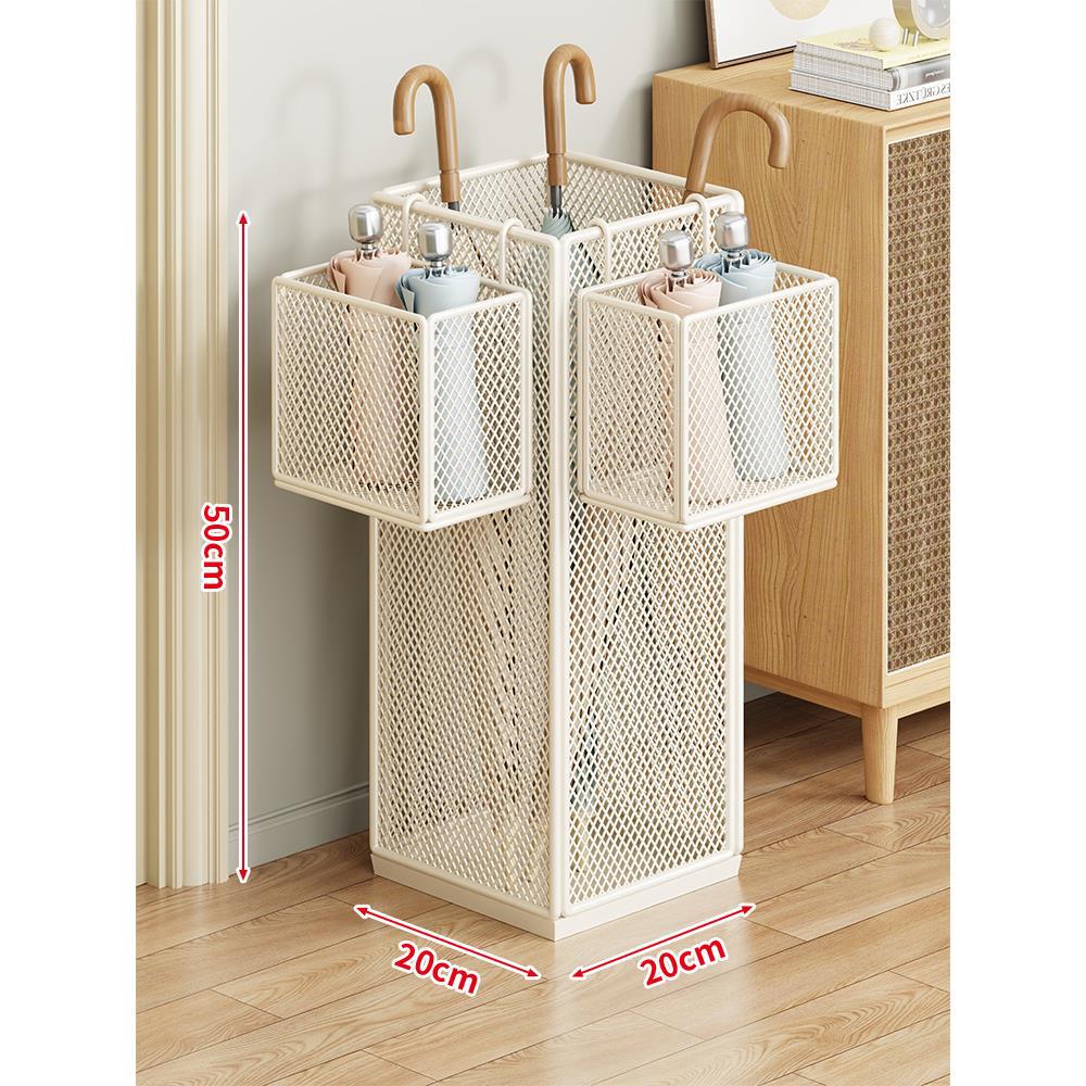 Umbrella Stand Ventilated Metal Mesh Space-Saving Storage
