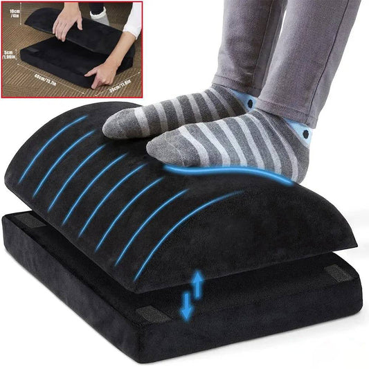 Under-Desk Foot Rest Memory Foam Adjustable Height